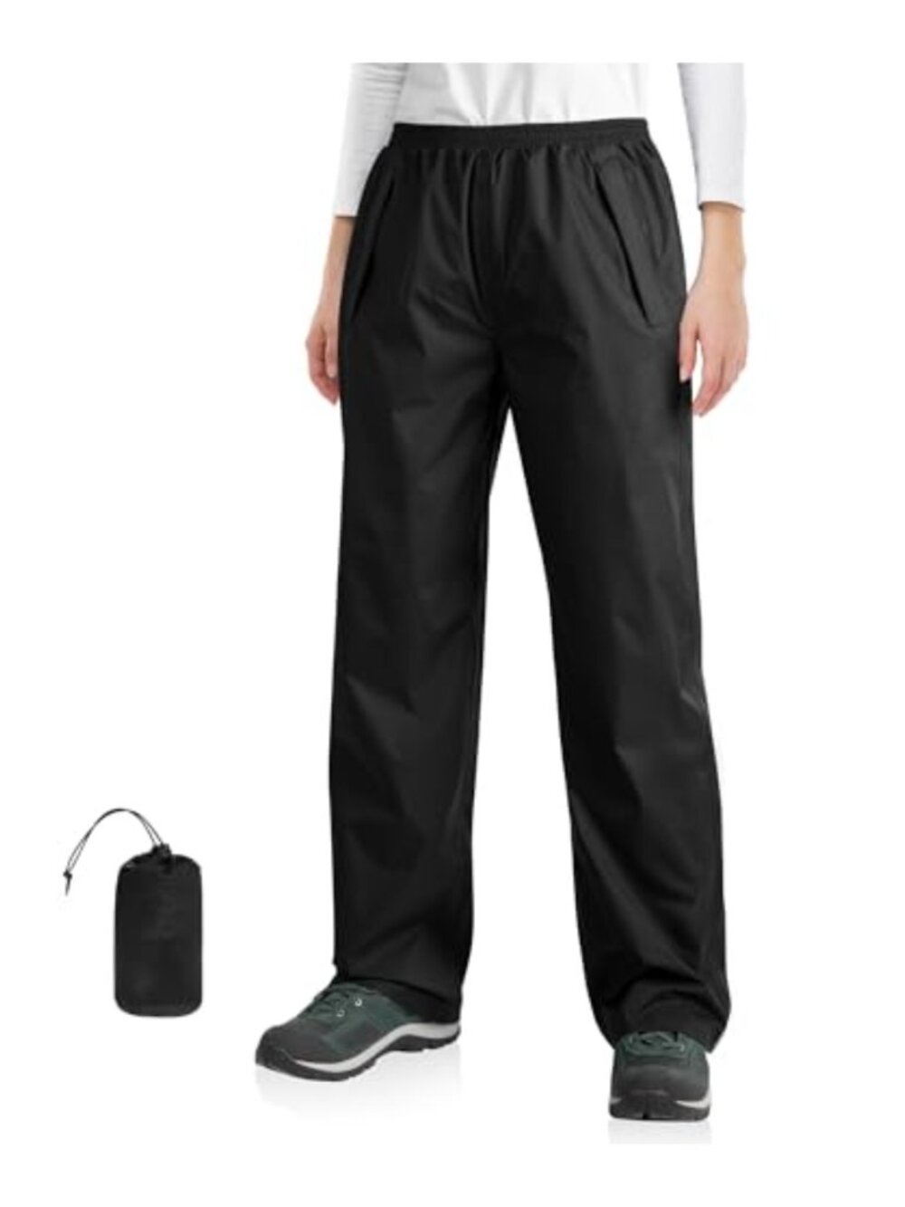 Waterproof Packable Rain Pants Women Lightweight Windproof Hiking Golf Outdoor